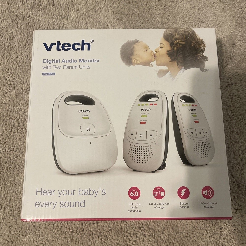 vtech digital audio monitor dm112-2 With Two Parental Units